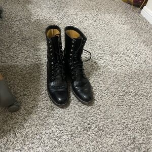 Justin Leather Riding Western Boots